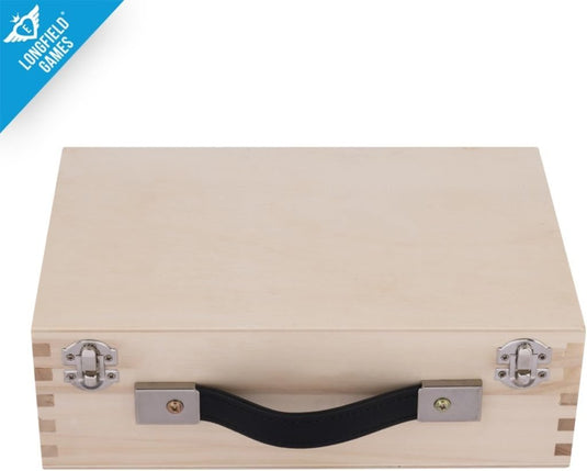 Engelhart - 010208 - Boulesballen set een mooie Luxe houten boulekoffer - jeu de boules 2x3 stalen ballen - 720g - Petanque - happygetfit.com
