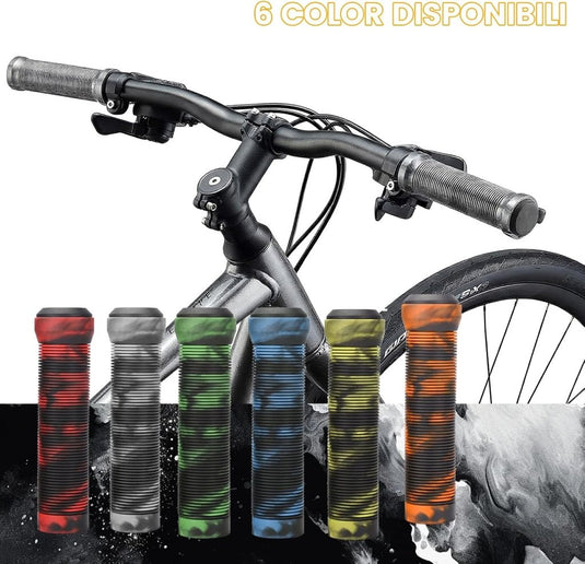 Ergonomische fietshandvatten 20-22 mm met einddoppen - happygetfit.com