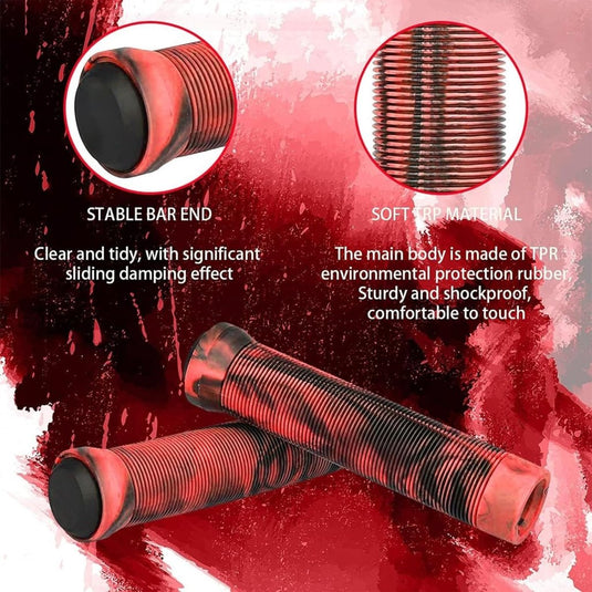 Ergonomische fietshandvatten 20-22 mm met einddoppen - happygetfit.com