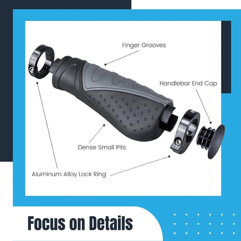 Load image into Gallery viewer, Ergonomische fietshandvatten 22 mm voor draaigreepschakeling - happygetfit.com
