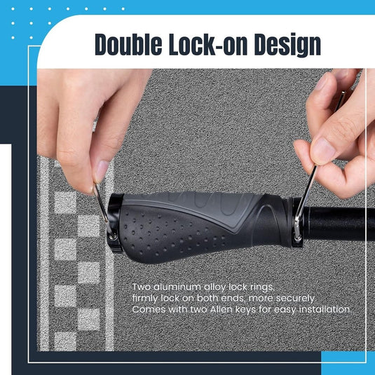 Ergonomische fietshandvatten 22 mm voor draaigreepschakeling - happygetfit.com