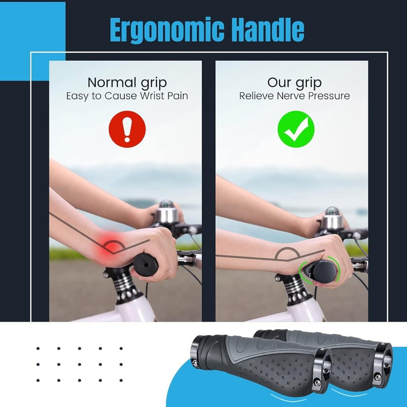 Load image into Gallery viewer, Ergonomische fietshandvatten 22 mm voor draaigreepschakeling - happygetfit.com

