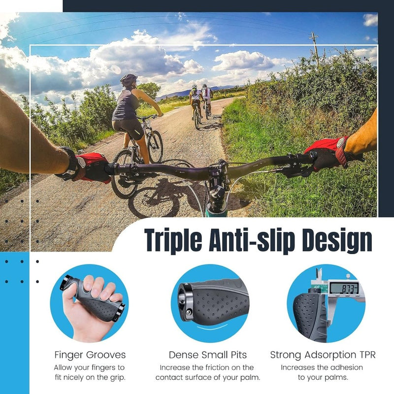 Load image into Gallery viewer, Ergonomische fietshandvatten 22 mm voor draaigreepschakeling - happygetfit.com

