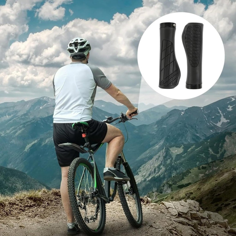 Laad afbeelding in Galerijviewer, Ergonomische fietshandvatten 22 mm zwart met inbussleutel - happygetfit.com
