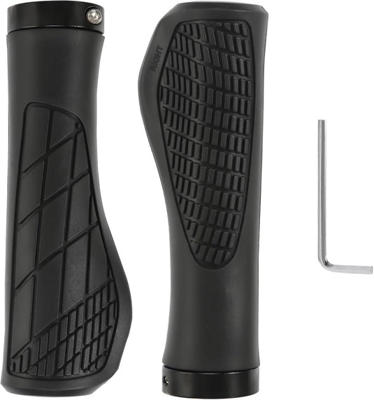 Ergonomische fietshandvatten 22 mm zwart met inbussleutel - happygetfit.com