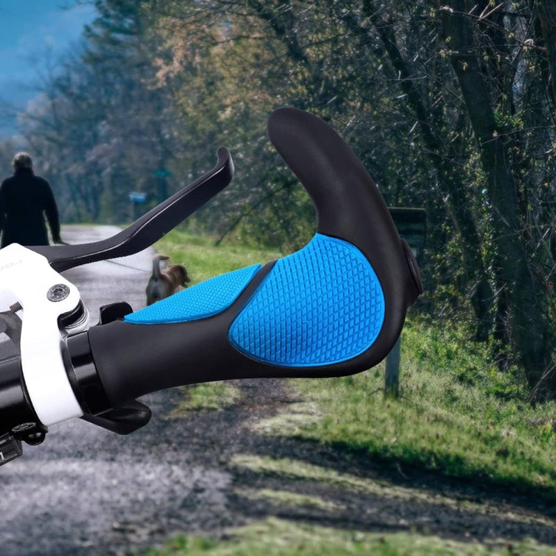 Chargez l'image dans la visionneuse de la galerie, Ergonomische fietshandvatten 22 mm zwart/grijs - happygetfit.com

