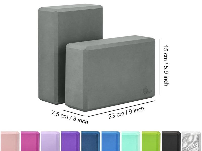Laad afbeelding in Galerijviewer, EXERZ Yoga Blocks 2 pack, Gym Blocks, Exercise Workout Fitness Bricks, Pilates Stretch Handstand Non-Slip - happygetfit.com
