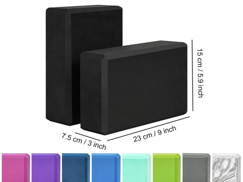 Laad afbeelding in Galerijviewer, EXERZ Yoga Blocks 2 pack, Gym Blocks, Exercise Workout Fitness Bricks, Pilates Stretch Handstand Non-Slip - happygetfit.com
