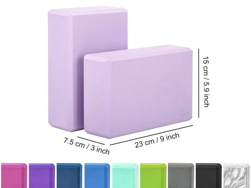 Laad afbeelding in Galerijviewer, EXERZ Yoga Blocks 2 pack, Gym Blocks, Exercise Workout Fitness Bricks, Pilates Stretch Handstand Non-Slip - happygetfit.com
