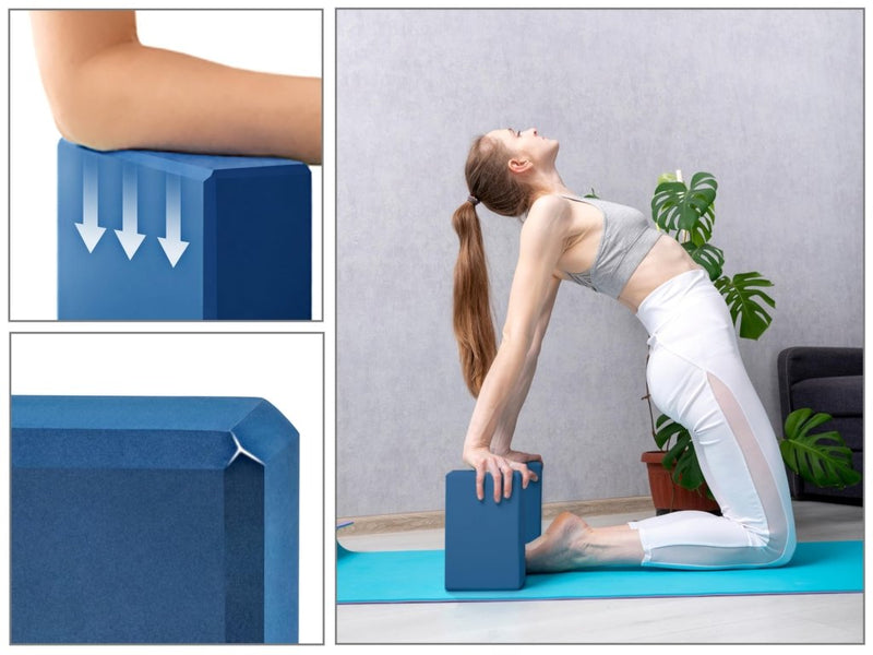 Laad afbeelding in Galerijviewer, EXERZ Yoga Blocks 2 pack, Gym Blocks, Exercise Workout Fitness Bricks, Pilates Stretch Handstand Non-Slip - happygetfit.com
