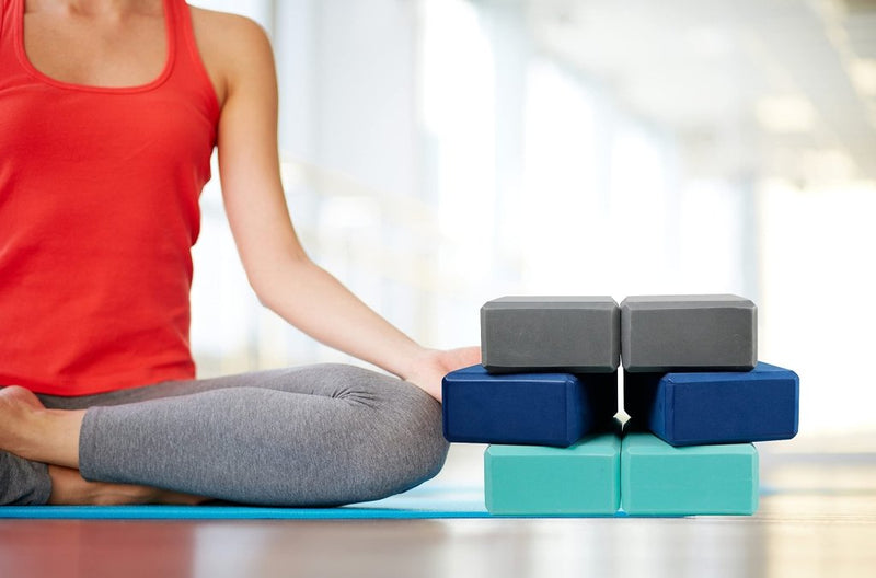 Laad afbeelding in Galerijviewer, EXERZ Yoga Blocks 2 pack, Gym Blocks, Exercise Workout Fitness Bricks, Pilates Stretch Handstand Non-Slip - happygetfit.com
