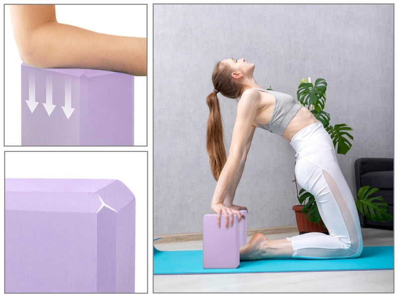 Laad afbeelding in Galerijviewer, EXERZ Yoga Blocks 2 pack, Gym Blocks, Exercise Workout Fitness Bricks, Pilates Stretch Handstand Non-Slip - happygetfit.com
