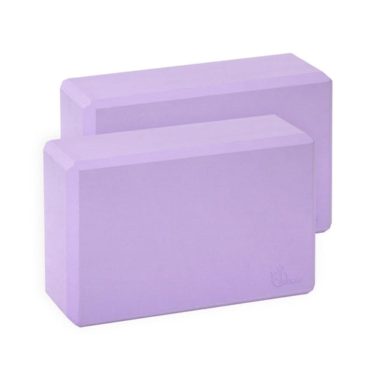 EXERZ Yoga Blocks 2 pack, Gym Blocks, Exercise Workout Fitness Bricks, Pilates Stretch Handstand Non-Slip - happygetfit.com