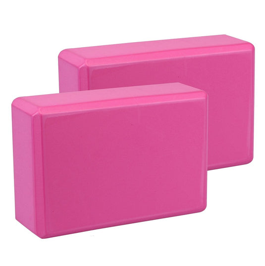 EXERZ Yoga Blocks 2 pack, Gym Blocks, Exercise Workout Fitness Bricks, Pilates Stretch Handstand Non-Slip - happygetfit.com
