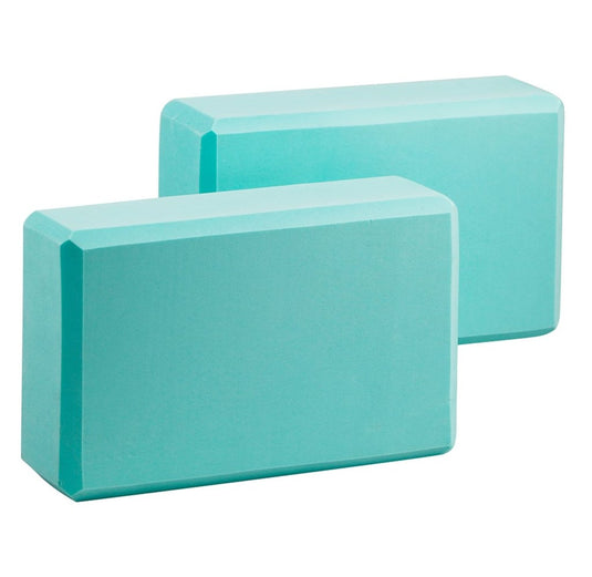 EXERZ Yoga Blocks 2 pack, Gym Blocks, Exercise Workout Fitness Bricks, Pilates Stretch Handstand Non-Slip - happygetfit.com