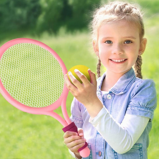 Federball Set Kinder Badminton Set Tennisschläger Spielzeug Geschenkset für Kinder - happygetfit.com