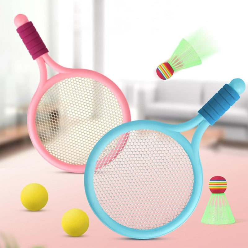 Laad afbeelding in Galerijviewer, Federball Set Kinder Badminton Set Tennisschläger Spielzeug Geschenkset für Kinder - happygetfit.com
