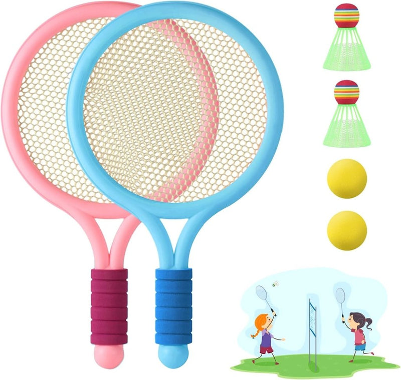 Laad afbeelding in Galerijviewer, Federball Set Kinder Badminton Set Tennisschläger Spielzeug Geschenkset für Kinder - happygetfit.com
