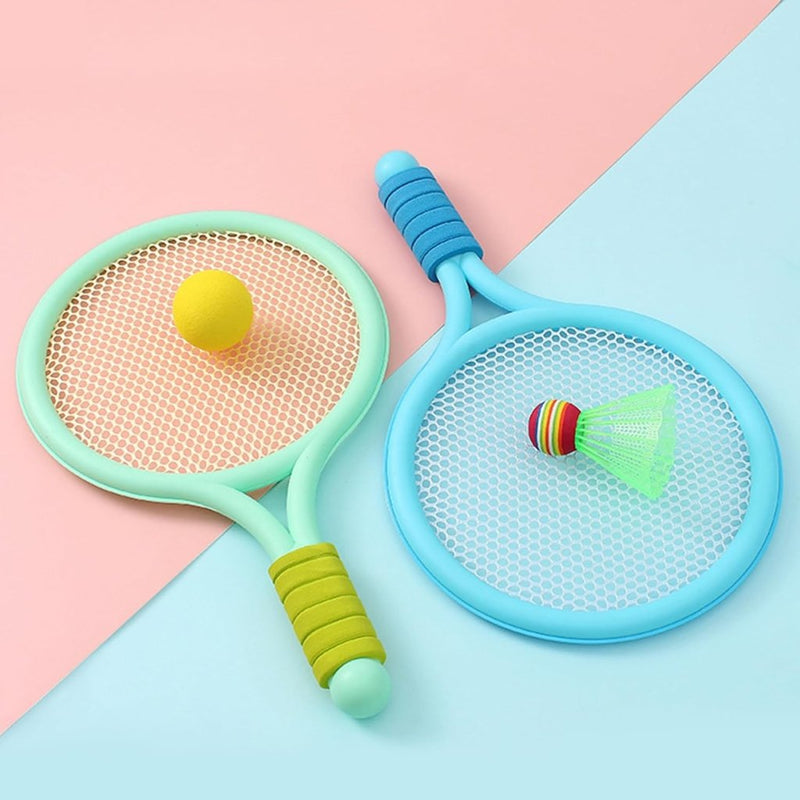 Laad afbeelding in Galerijviewer, Federball Set Kinder Badminton Set Tennisschläger Spielzeug Geschenkset für Kinder - happygetfit.com

