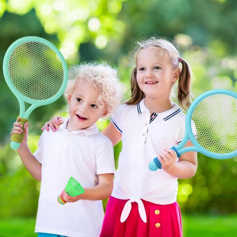 Laad afbeelding in Galerijviewer, Federball Set Kinder Badminton Set Tennisschläger Spielzeug Geschenkset für Kinder - happygetfit.com
