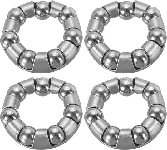 Fiets kogellagers 15/64 inch x 7 kogels (4 stuks) - RVS fietslager kogelkooi reserveonderdelen - Fietsachterwiel & kruk lagers - happygetfit.com