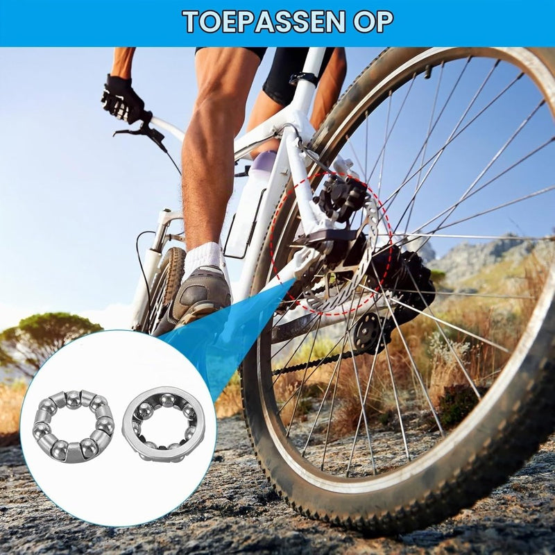 Chargez l'image dans la visionneuse de la galerie, Fiets kogellagers 15/64 inch x 7 kogels (4 stuks) - RVS fietslager kogelkooi reserveonderdelen - Fietsachterwiel &amp; kruk lagers - happygetfit.com

