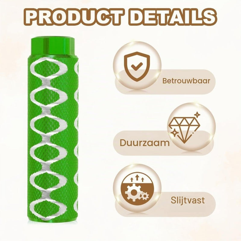 Laad afbeelding in Galerijviewer, Fiets pegs 4 stuks 100 x 28 mm voor 3/8 inch assen groen – aluminium BMX voetsteunen - happygetfit.com
