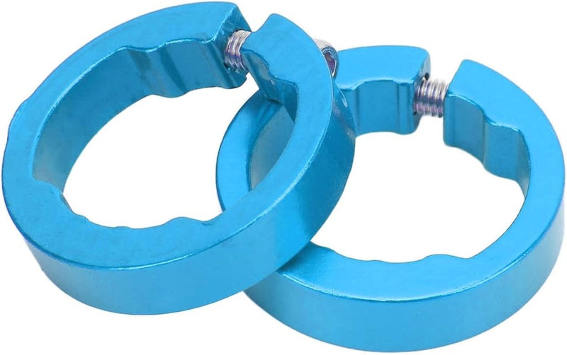 Load image in Gallery Viewer, Fietshandvat klemringen 2 stuks van aluminium voor 22,2 mm fietssturen – gripvergrendeling – stuurklemmen - happygetfit.com
