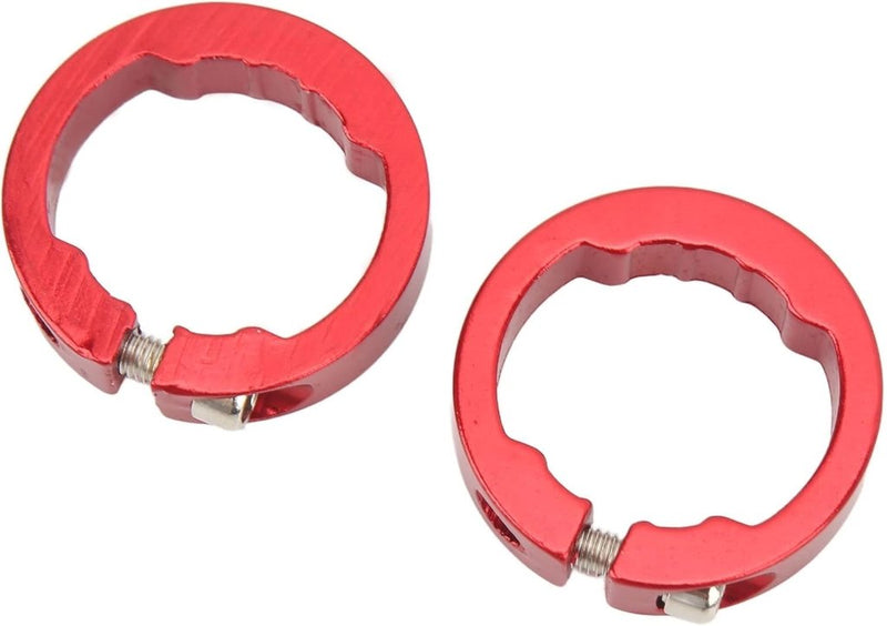 Load image in Gallery Viewer, Fietshandvat klemringen 2 stuks van aluminium voor 22,2 mm fietssturen – gripvergrendeling – stuurklemmen - happygetfit.com
