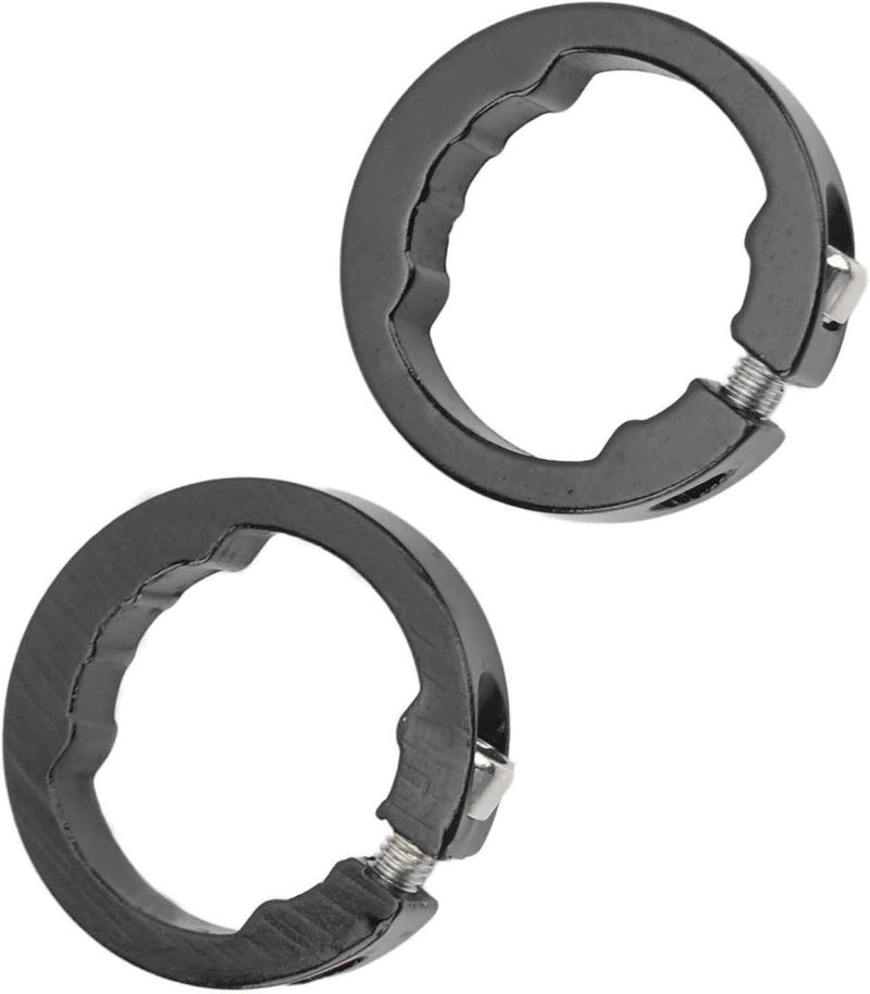 Load image in Gallery Viewer, Fietshandvat klemringen 2 stuks van aluminium voor 22,2 mm fietssturen – gripvergrendeling – stuurklemmen - happygetfit.com
