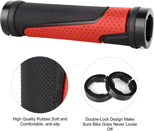 Fietshandvatten set 22 mm zwart antislip - happygetfit.com