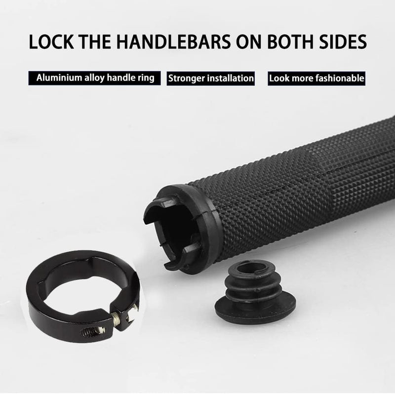 Laad afbeelding in Galerijviewer, Fietshandvatten set 22 mm zwart antislip - happygetfit.com

