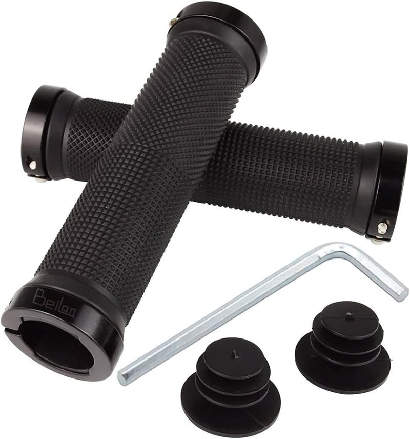 Laad afbeelding in Galerijviewer, Fietshandvatten set 22 mm zwart antislip - happygetfit.com
