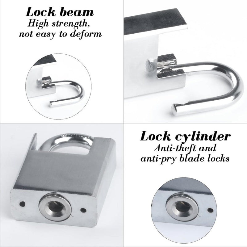 Chargez l'image dans la visionneuse de la galerie, Fietskettingslot 100 cm zilver met hangslot en sleutel - happygetfit.com
