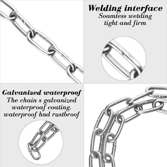 Fietskettingslot 100 cm zilver met hangslot en sleutel - happygetfit.com