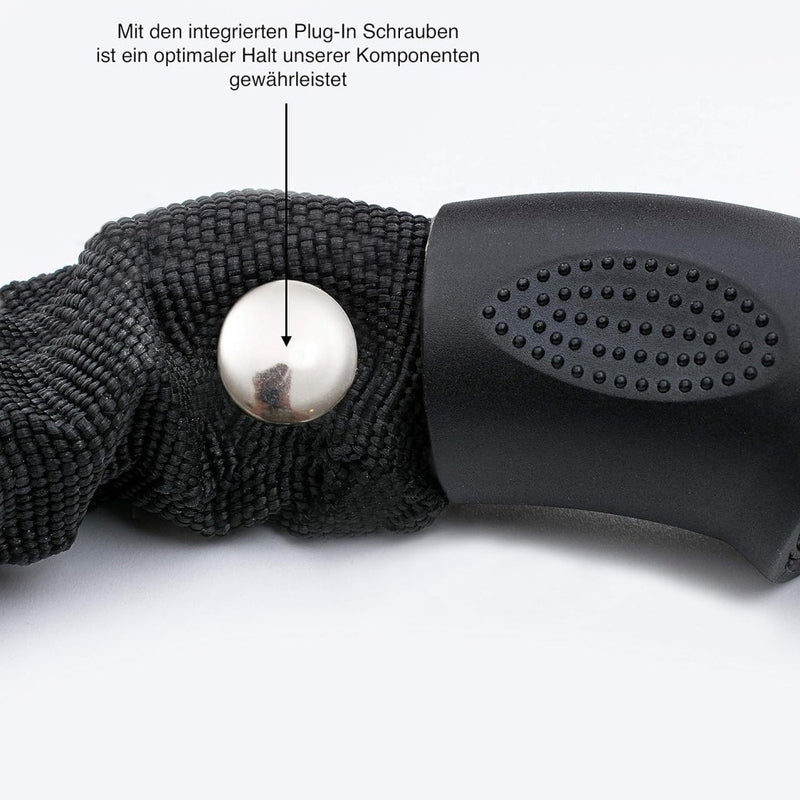 Load image into Gallery viewer, Fietskettingslot 90 cm met 5-cijferige code zwart - happygetfit.com
