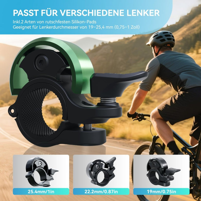 Załaduj obraz do przeglądarki galerii, Fietsklingel voor stuur 19-25,4 mm luid en waterbestendig blauw – fietsbel – fietsklingel - happygetfit.com
