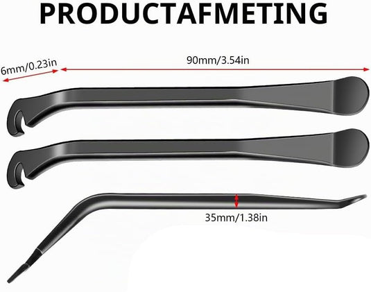 Fietsreparatieset 5-delig met 3 stalen bandenlichters en 2 spaaksleutels voor fietswielen – fietsgereedschap – bandenreparatie - happygetfit.com
