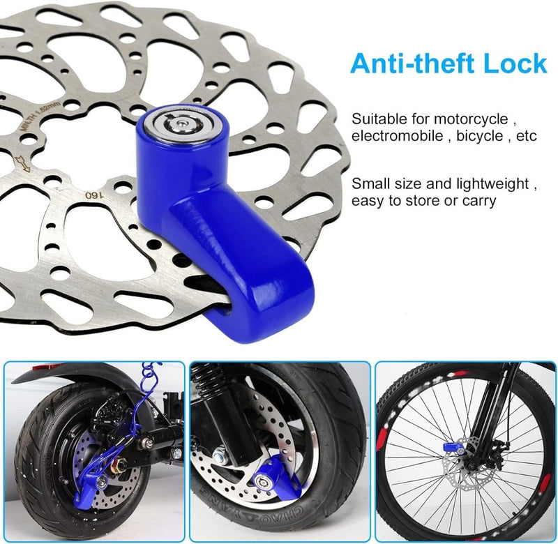 Laad afbeelding in Galerijviewer, Fietsslot met schijfremslot en kabel 130 cm zwart - happygetfit.com
