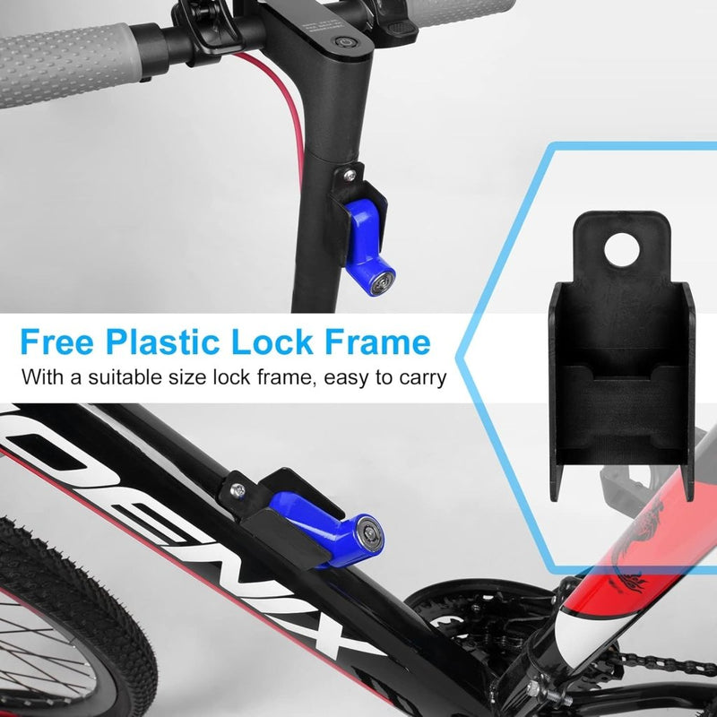 Laad afbeelding in Galerijviewer, Fietsslot met schijfremslot en kabel 130 cm zwart - happygetfit.com

