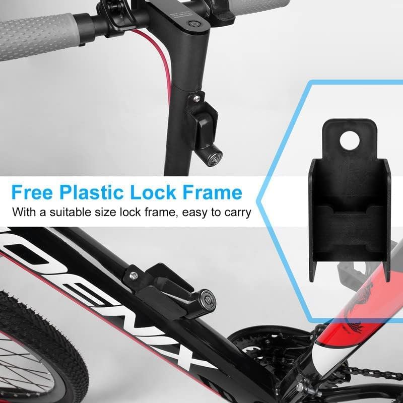 Laad afbeelding in Galerijviewer, Fietsslot met schijfremslot en kabel 130 cm zwart - happygetfit.com
