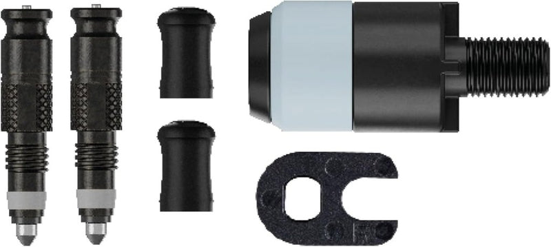 Załaduj obraz do przeglądarki galerii, Fietsventiel ombouwset voor SV ventielen met pompkop adapter – ventieladapter – fietsaccessoires - happygetfit.com
