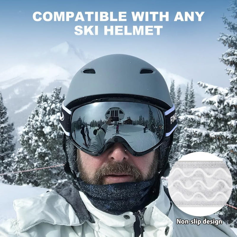 Load image into Gallery viewer, Findway Skibril,Skibrillen Dames Heren Volwassenen voor Brildragers OTG,UV Bescherming Anti Mist Ski Goggles Bolvormige Spiegel - happygetfit.com
