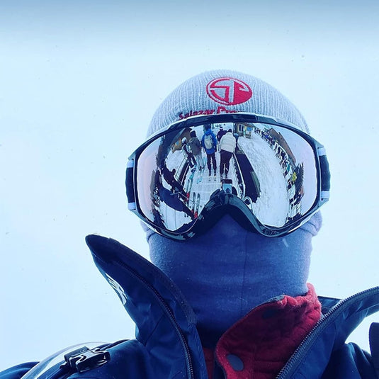 Findway Skibril,Skibrillen Dames Heren Volwassenen voor Brildragers OTG,UV Bescherming Anti Mist Ski Goggles Bolvormige Spiegel - happygetfit.com