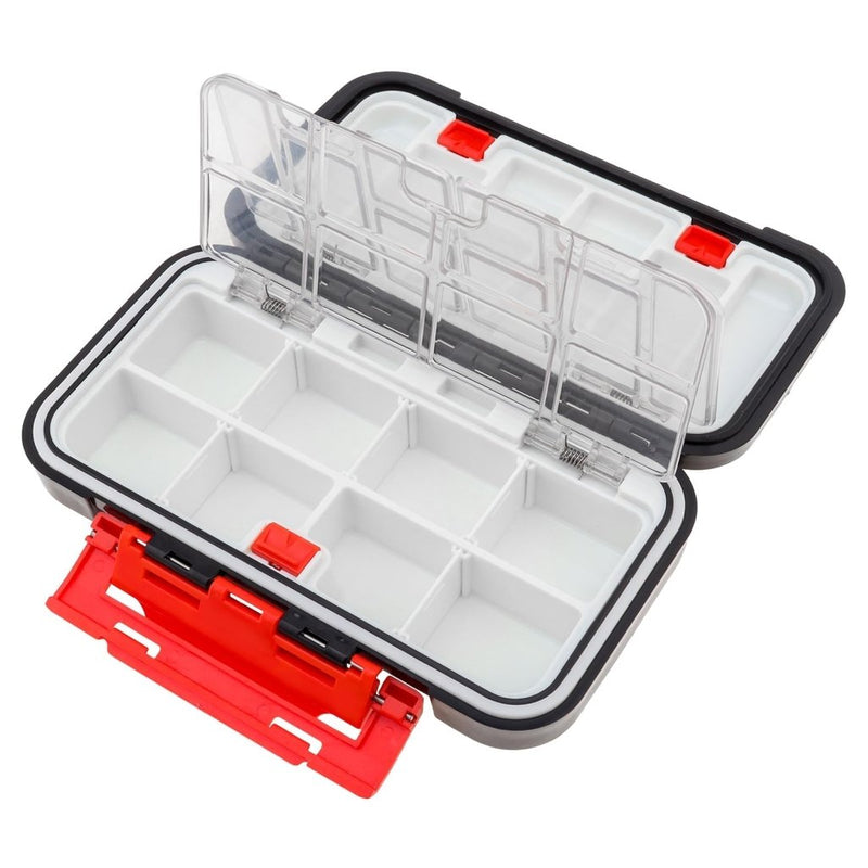 Laad afbeelding in Galerijviewer, Fishing Tackle Storage Box, Double Sided Waterproof, 16 Compartments, Fishing Lure Box Storage Containers (Black) - happygetfit.com

