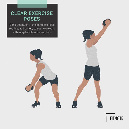 FitMate Dumbbell and Barbell Workout Exercise Poster, 2-Pack, Workout Routine with Free Weights, Home Gym Decor, Room Guide (20 x 30 Inch) - happygetfit.com