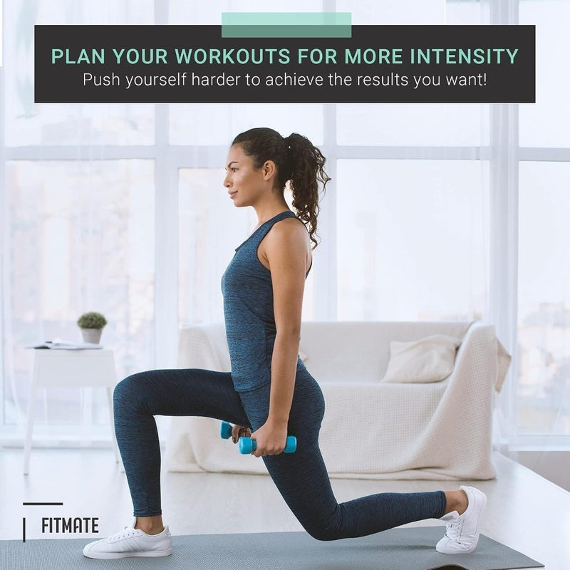Laad afbeelding in Galerijviewer, FitMate halter- en halterstang-trainingsposter, set van 2, trainingsroutine met vrije gewichten, decoratie voor sportruimte thuis, referentiegids (51 x 76 cm) - happygetfit.com
