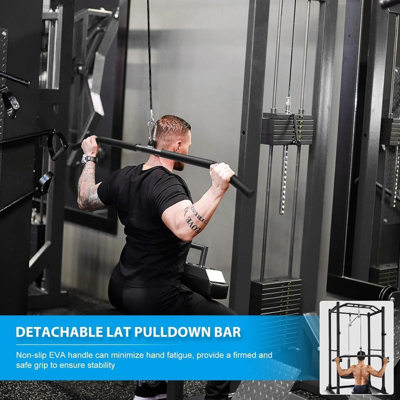 Laad afbeelding in Galerijviewer, Fitness Cable lat Pulley Systeem, DIY Home Gym Machine Pulley System Fitness Kabel Katrol voor LAT Pulldowns, Biceps Krul, Triceps Extensions, Spieren Kweken Workout - happygetfit.com
