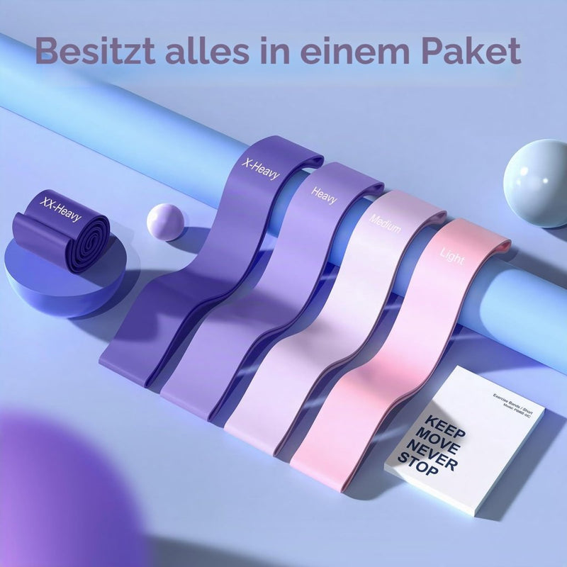 Laden Sie das Bild in Galerie -Viewer, Fitness elastieken 5-delige set met verschillende weerstandsniveaus – weerstandsbanden – resistance bands - happygetfit.com
