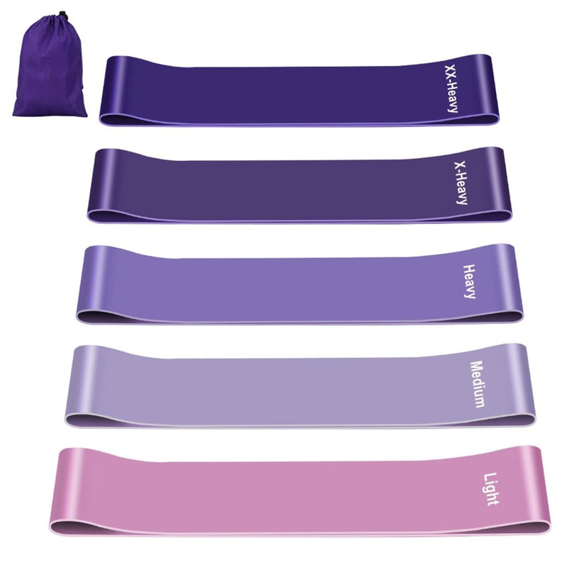 Laden Sie das Bild in Galerie -Viewer, Fitness elastieken 5-delige set met verschillende weerstandsniveaus – weerstandsbanden – resistance bands - happygetfit.com
